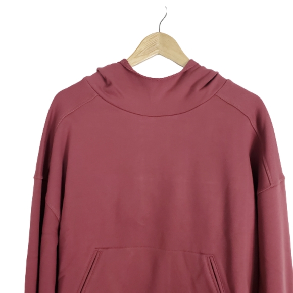 ALO YOGA ROSEWOOD HOODED LOW KEY SWEATSHIRT - Picture 9 of 13